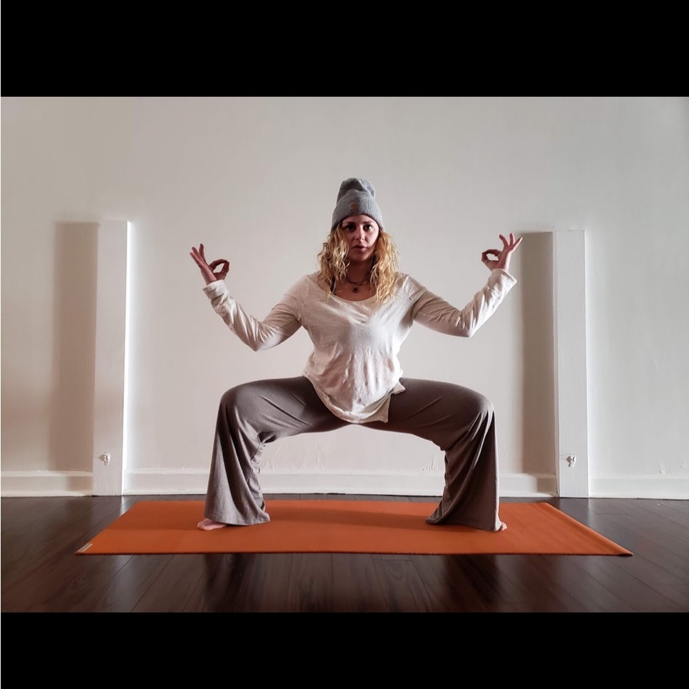 grey Chatoyant wide leg yoga pants